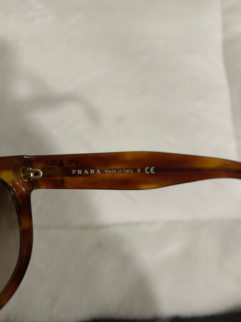 Prada Tortoiseshell Cat-Eye Sunglasses with Brown Gradient Lenses - Picture 6 of 13
